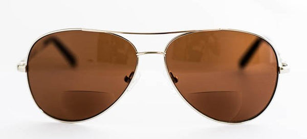 Bifokala solglasögon i pilotmodell - Miami Brown